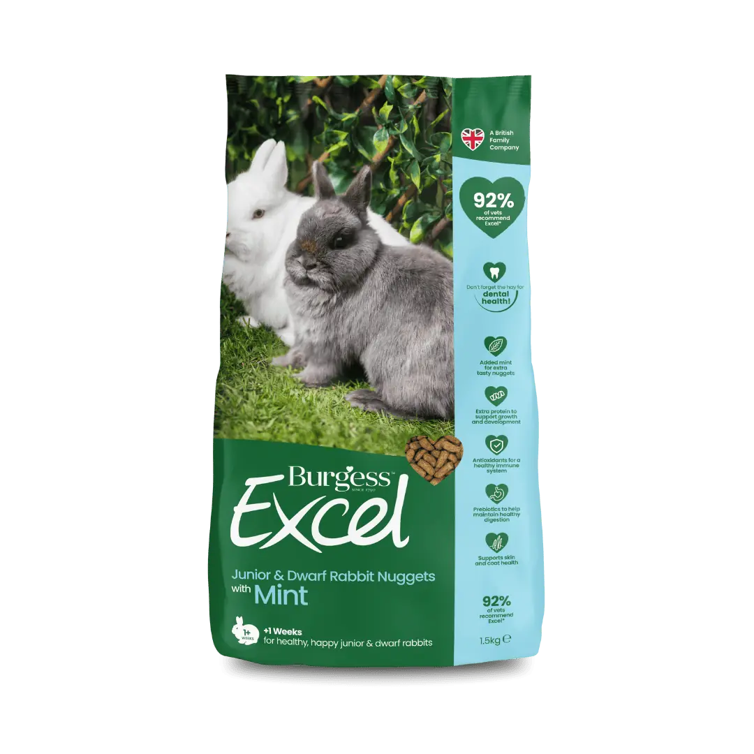 Excel Junior & Dwarf Rabbit Nuggets with Mint