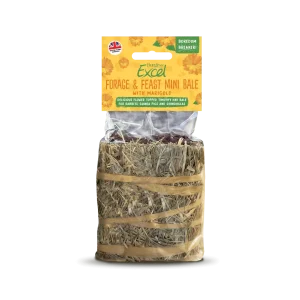 Excel Forage & Feast Mini Bale with Marigold
